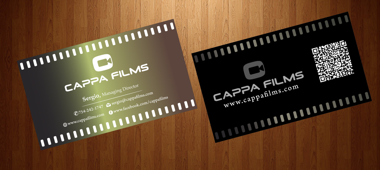 Business Card Design by HarmiDesigning for Cappafilms | Design #3150662