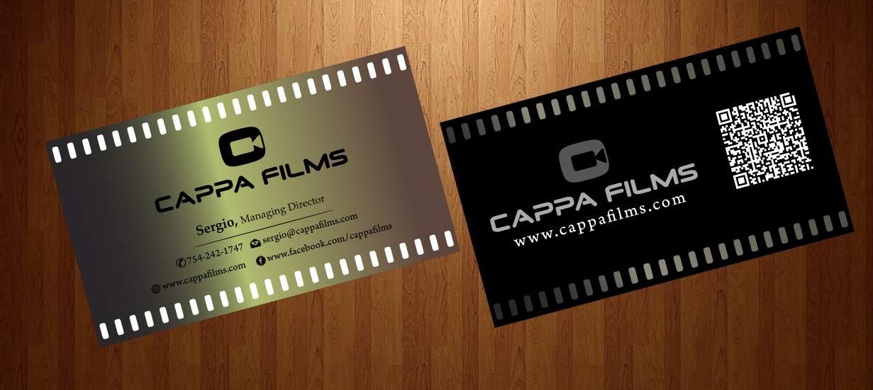 Business Card Design by HarmiDesigning for Cappafilms | Design #3150664