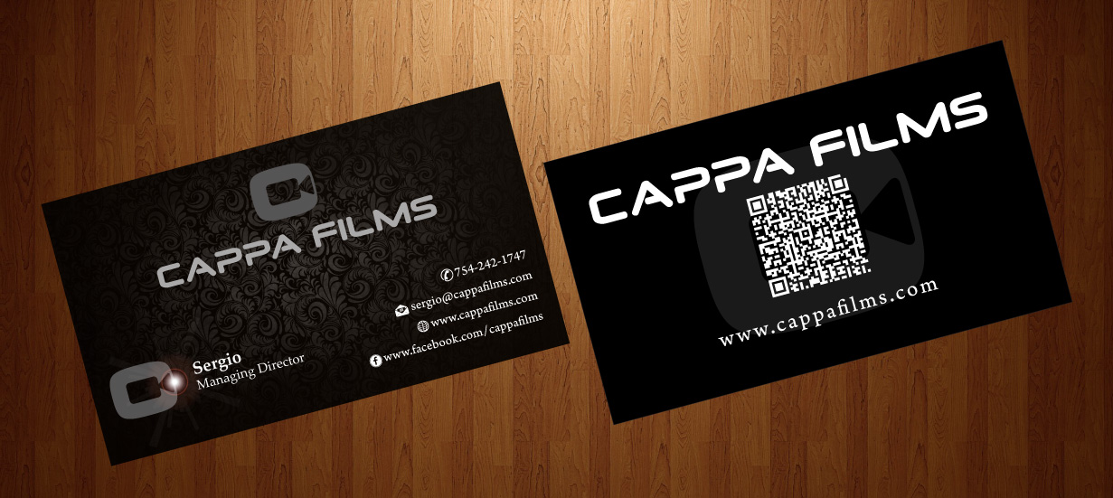 Business Card Design by HarmiDesigning for Cappafilms | Design #3150682