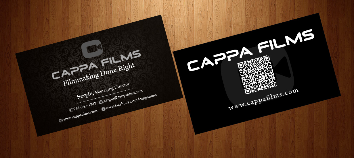 Business Card Design by harmi_199 for Cappafilms | Design #3150683