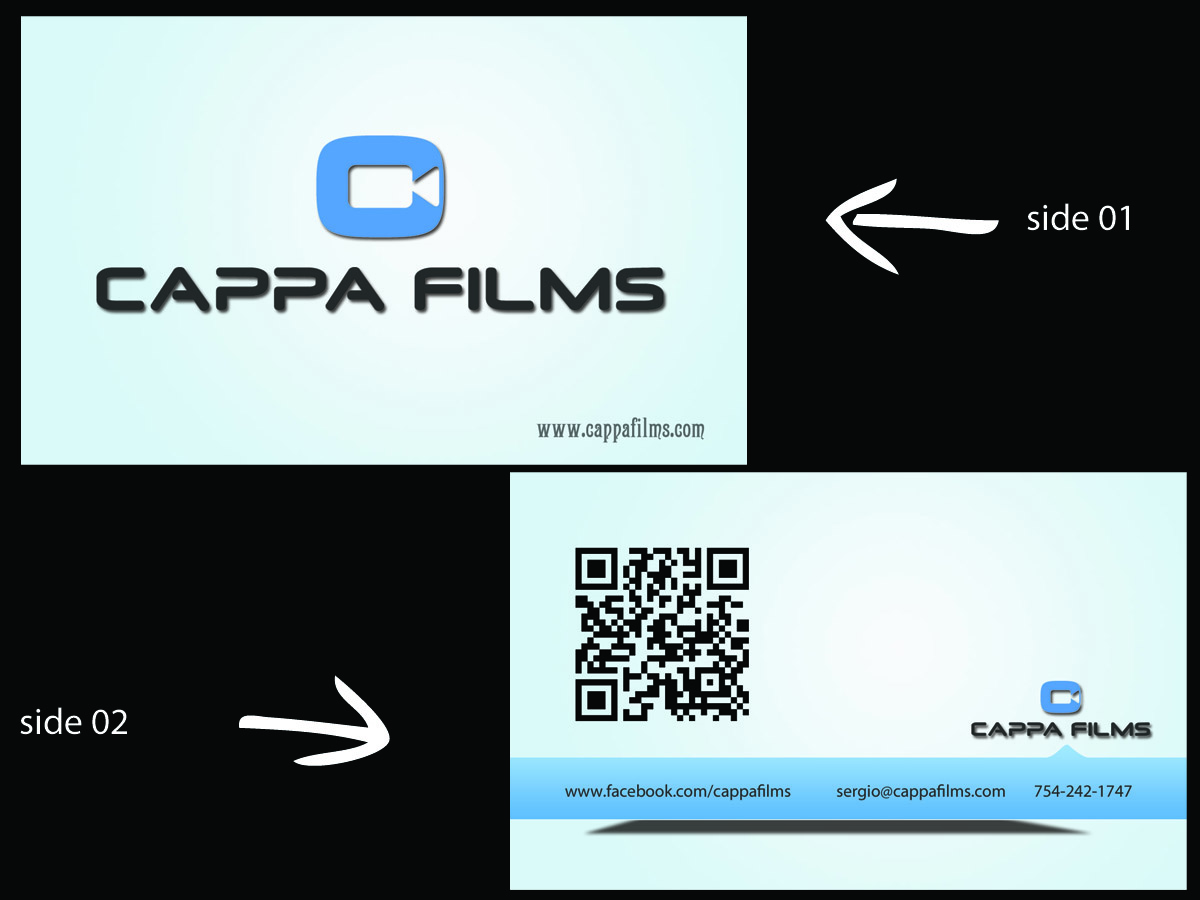 Business Card Design by blacksri for Cappafilms | Design #3144705