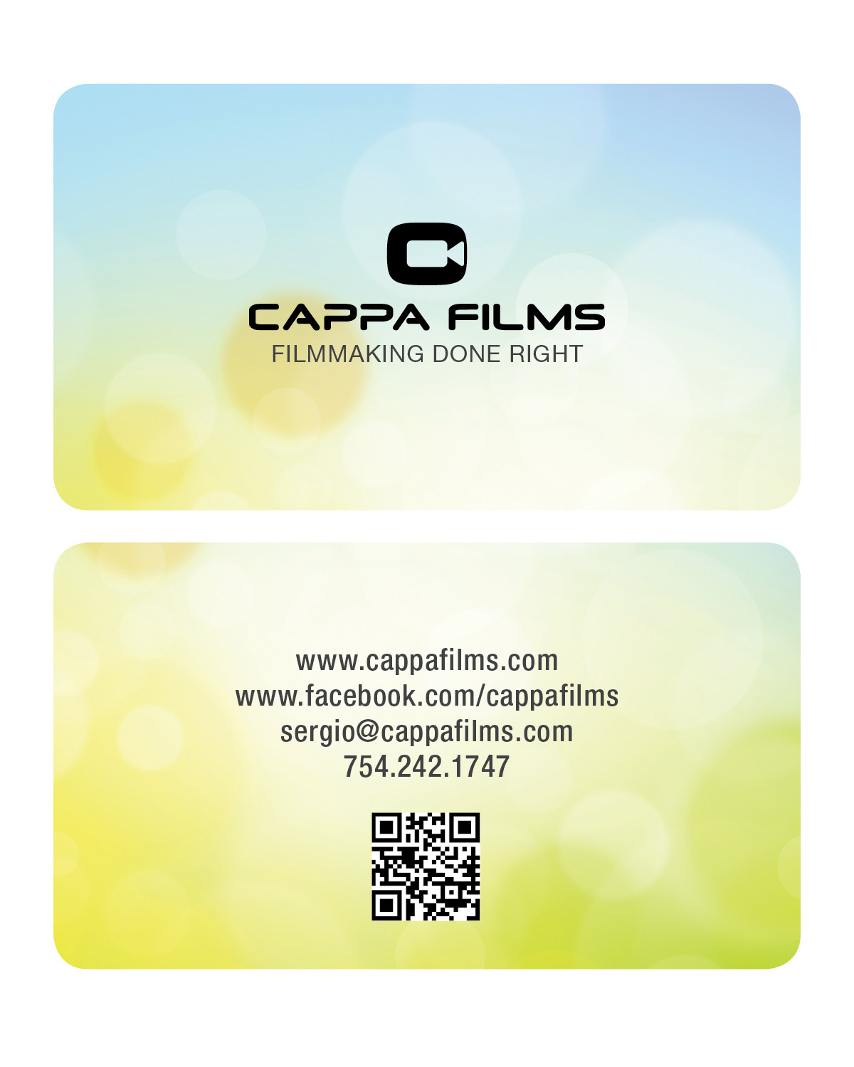 Design de Carte de Visite par rara28 pour Cappafilms | Design #3144225
