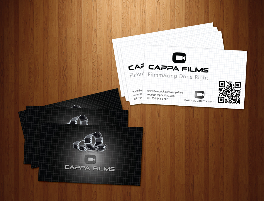 Business Card Design by meet007 for Cappafilms | Design #3182101