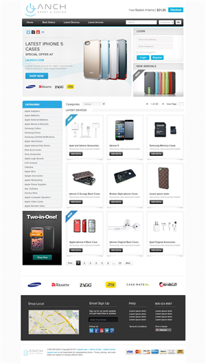 Web Design by OM for LANCH | Design: #3175915
