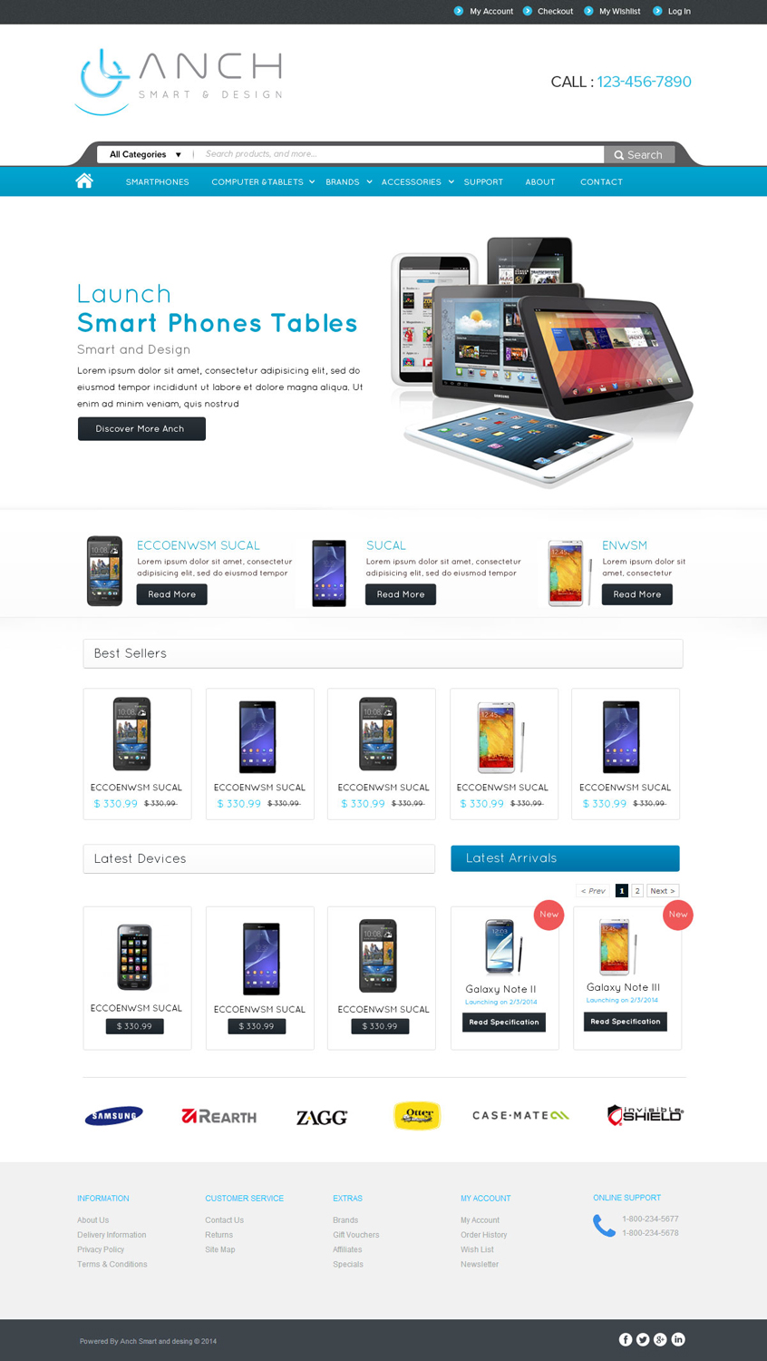 Web Design by OM for LANCH | Design #3181020