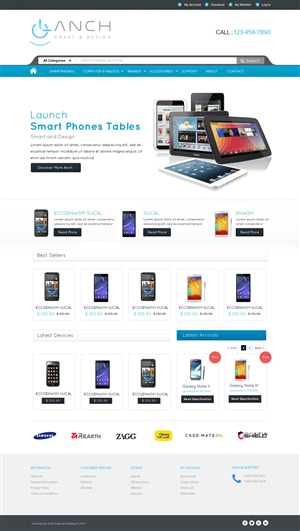 Web Design by OM for LANCH | Design: #3181020