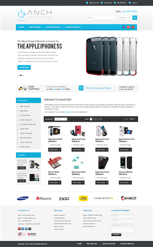Web Design by OM for LANCH | Design: #3181022