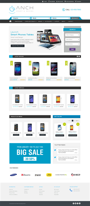 Web Design by OM for LANCH | Design: #3190773