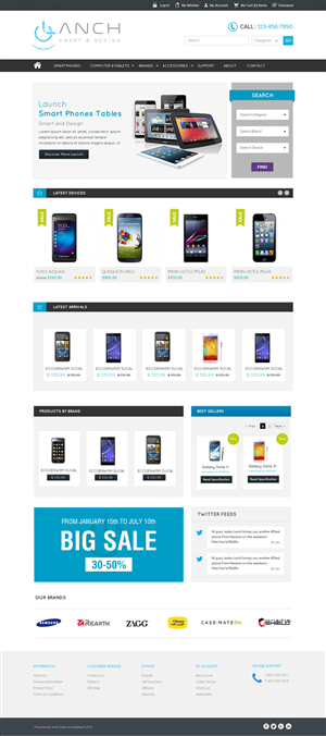 Web Design by OM for LANCH | Design: #3190778