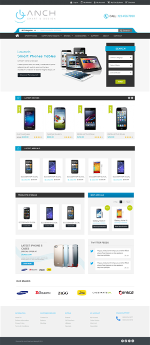 Web Design by OM for LANCH | Design #3190783