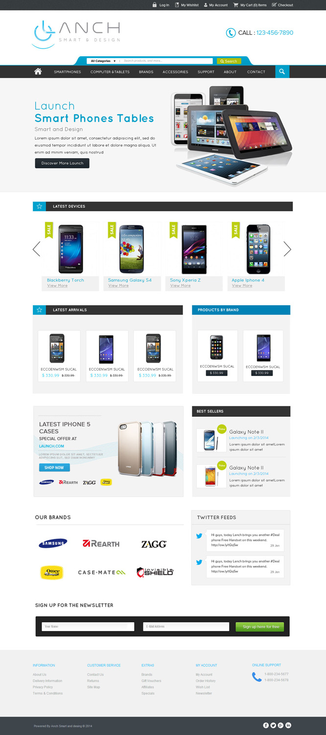 Web Design by OM for LANCH | Design #3236189