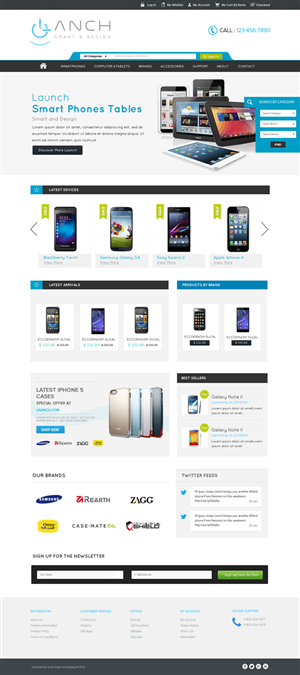 Web Design by OM for LANCH | Design: #3236195