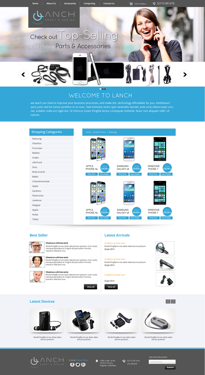 Web Design by Behriatech for LANCH | Design #3175420