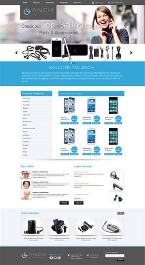 Web Design by Behriatech for LANCH | Design: #3175420