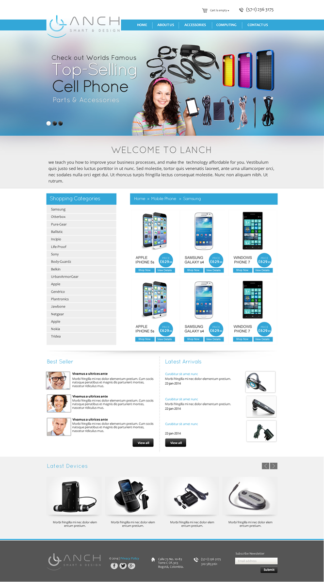 Web Design par Behriatech pour LANCH | Design #3175432