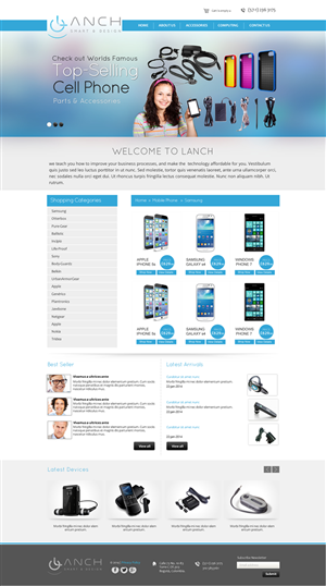 Web Design by Behriatech for LANCH | Design: #3175432