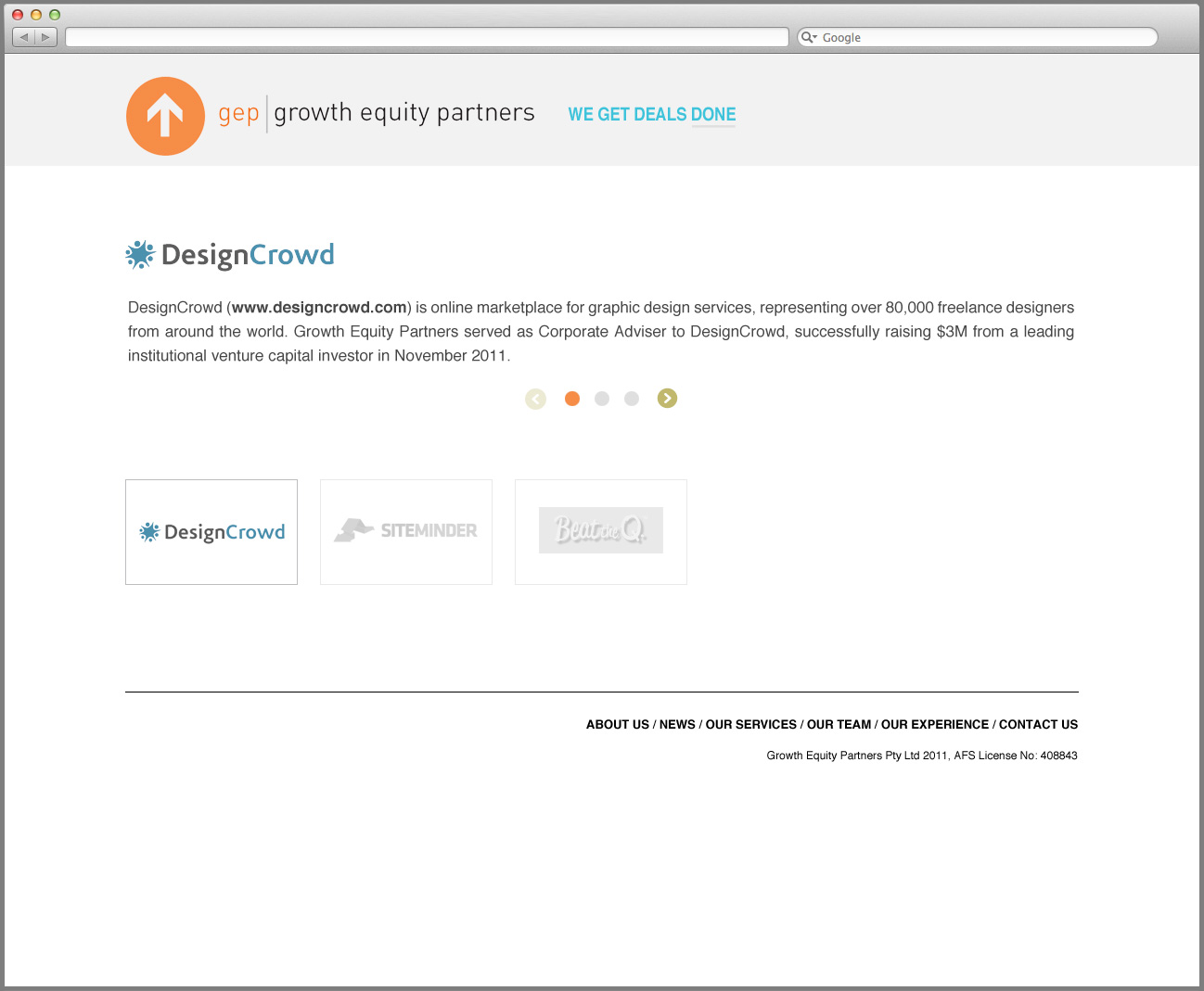 Wordpress Design by 31316 for this project | Design #795358