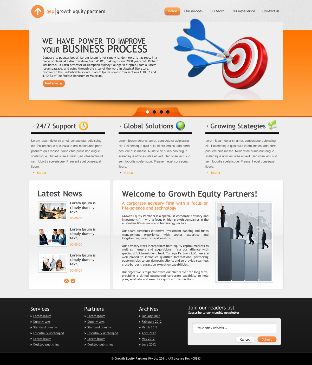 Wordpress Design by OM for this project | Design #781605