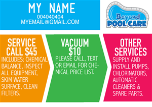 Flyer Design by isabel paoli for Beyond Pool Care | Design: #3280998