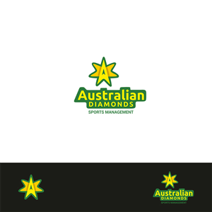 Logo Design by SRJ for Australian Diamonds Sports Management | Design: #3194598