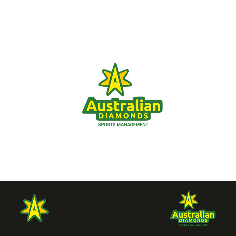 Logo Design by SRJ for Australian Diamonds Sports Management | Design #3194611