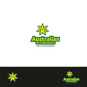 Logo Design by SRJ for Australian Diamonds Sports Management | Design: #3194611