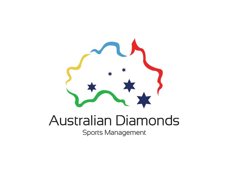 Logo Design by manjunath Reddy for Australian Diamonds Sports Management | Design #3185581