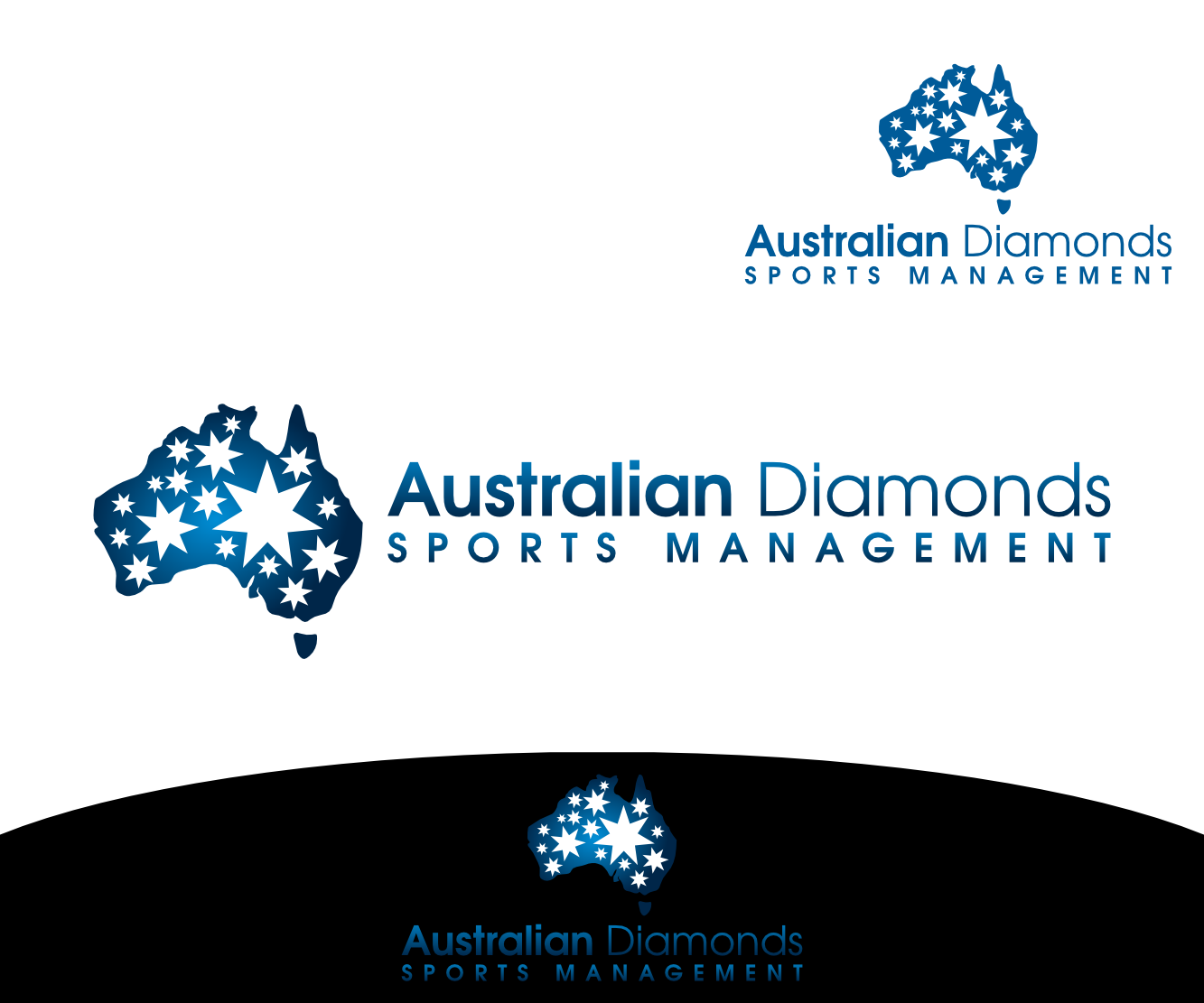 Logo Design by VGB for Australian Diamonds Sports Management | Design #3167042