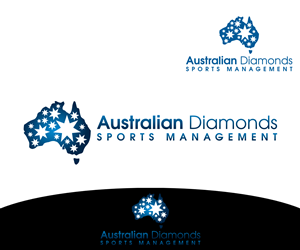 Logo Design by VGB for Australian Diamonds Sports Management | Design: #3167042
