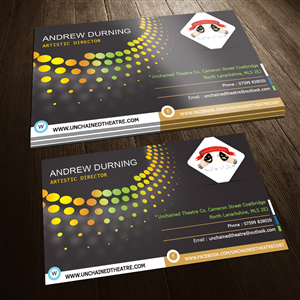 Unchained Theatre Co. Business Card Design | Business Card Design by Sandaruwan