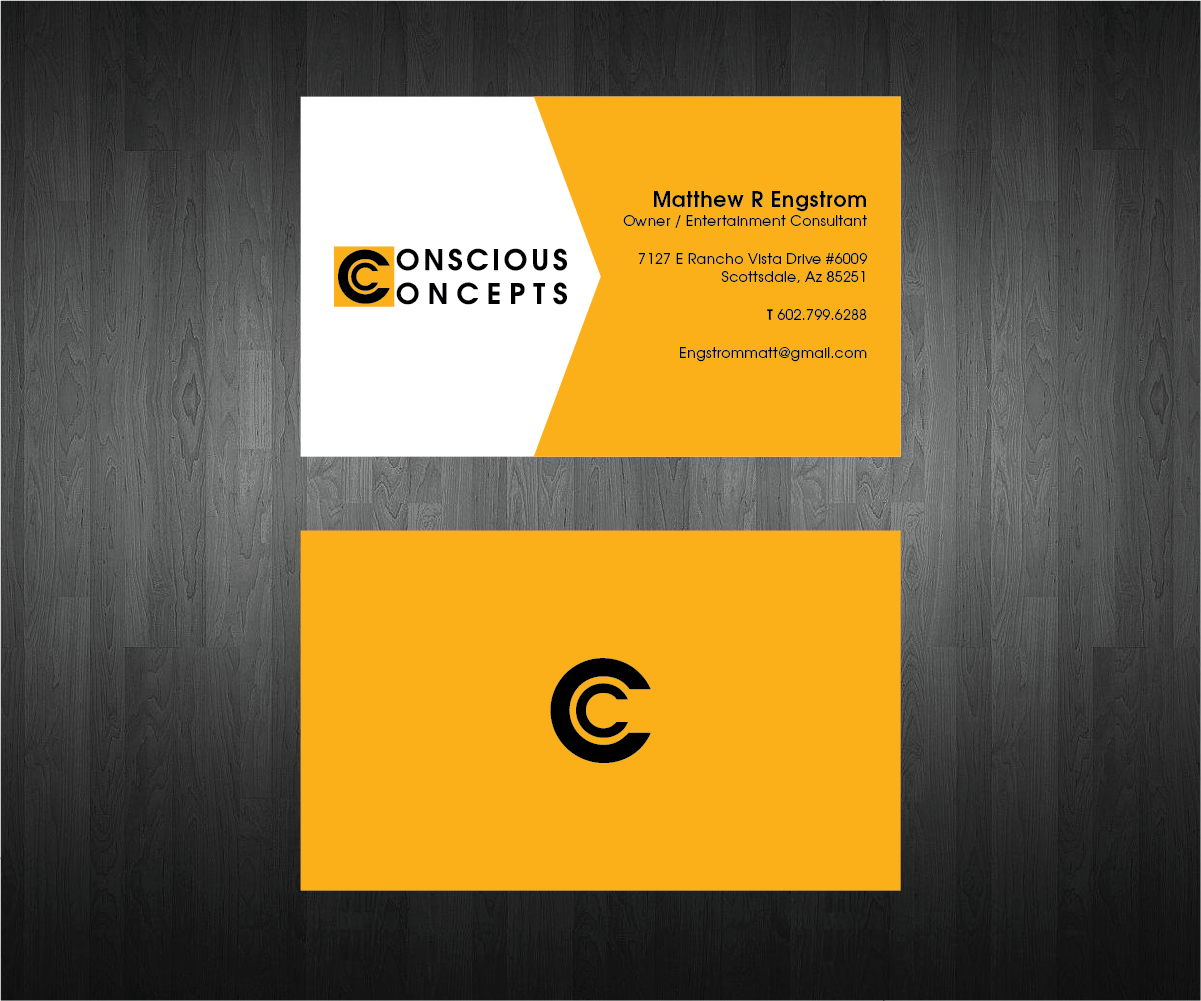 Diseño de Tarjeta de Presentación por none para Conscious Concepts | Diseño: #3402259