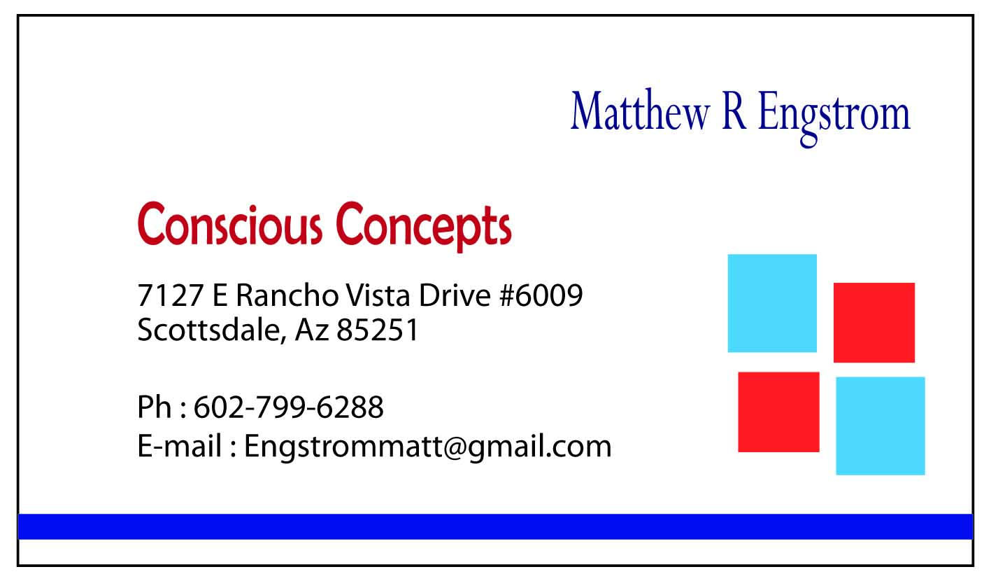 Business Card Design by Anish22 for Conscious Concepts | Design #3391378