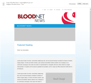 Diseño de Newsletter por AWANPIXEL Design para National Blood Authority | Diseño #3165717