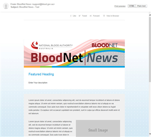 Design de Newsletter par The Freelance Designer pour National Blood Authority | Design : #3159271