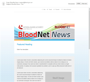 Design de Newsletter par The Freelance Designer pour National Blood Authority | Design : #3159277
