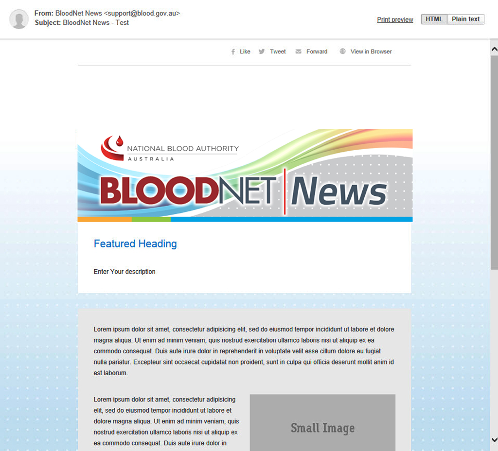 Newsletter Design by The Freelance Designer for National Blood Authority | Design #3165230