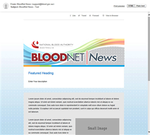 Diseño de Newsletter por Dexelance para National Blood Authority | Diseño #3165307