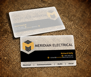 Business Card Design by Nelsur for Meridian Electrical Pty Ltd | Design: #3159213