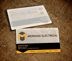 Business Card Design by Nelsur for Meridian Electrical Pty Ltd | Design: #3159217