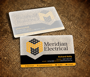 Business Card Design by Nelsur for Meridian Electrical Pty Ltd | Design: #3159236