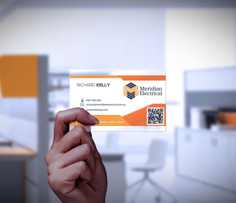 Business Card Design by nurmania for Meridian Electrical Pty Ltd | Design #3190923