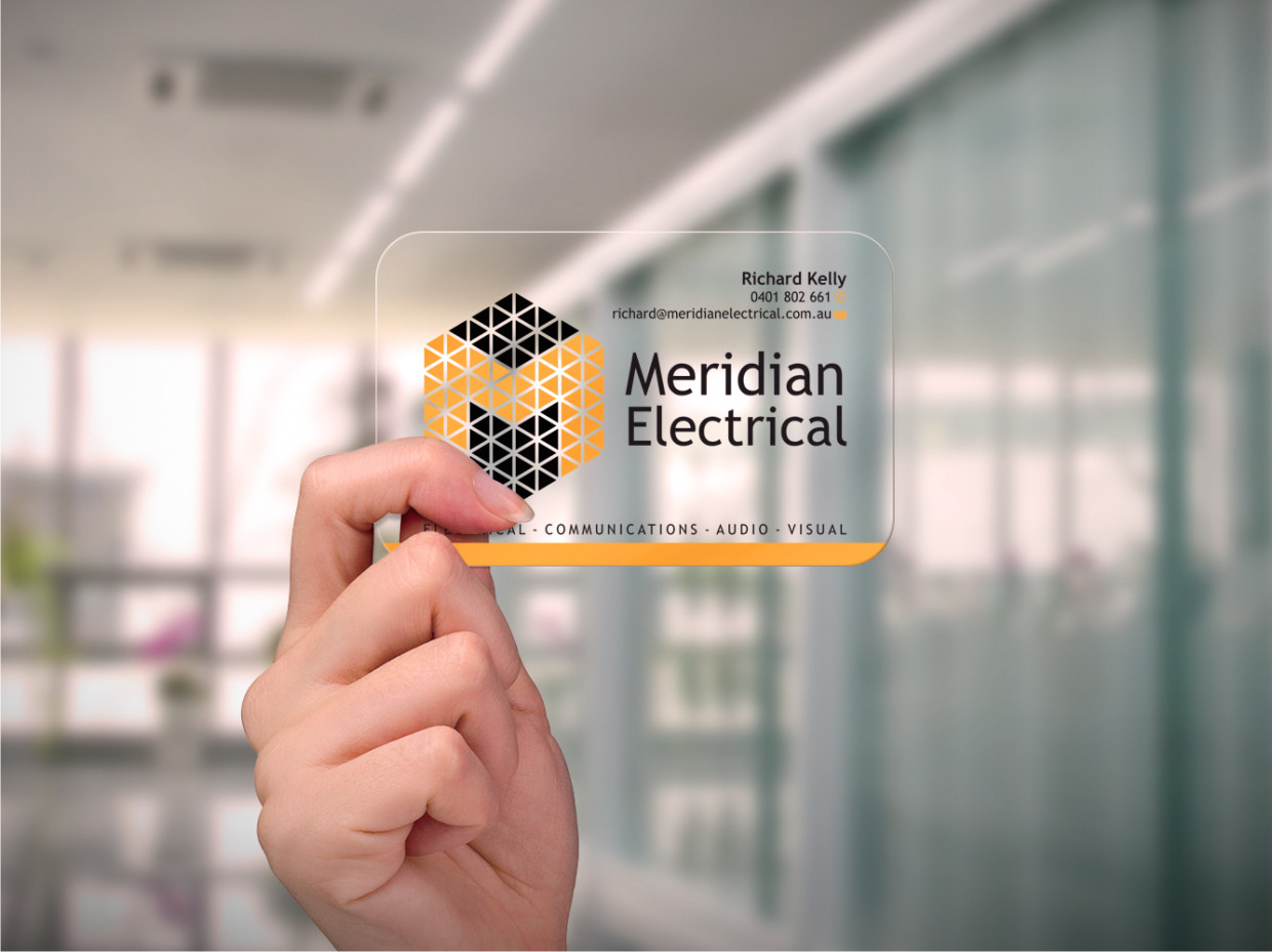 Business Card Design by Atvento Graphics for Meridian Electrical Pty Ltd | Design #3157994