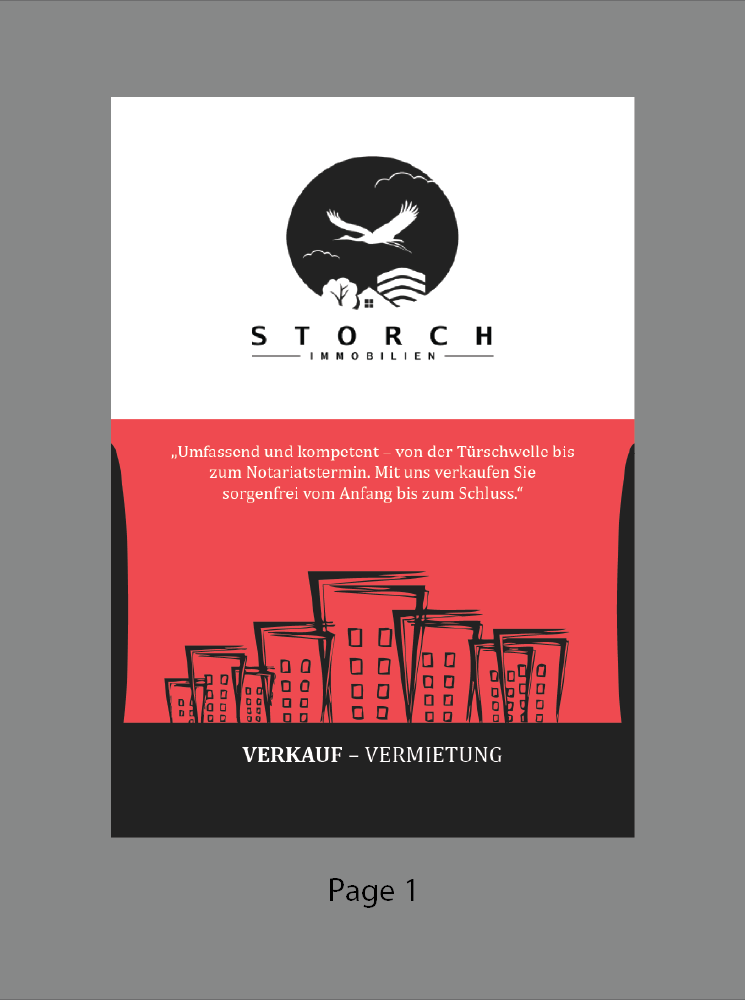 Brochure Design by kousik for Storch Immobilien | Design #3290541