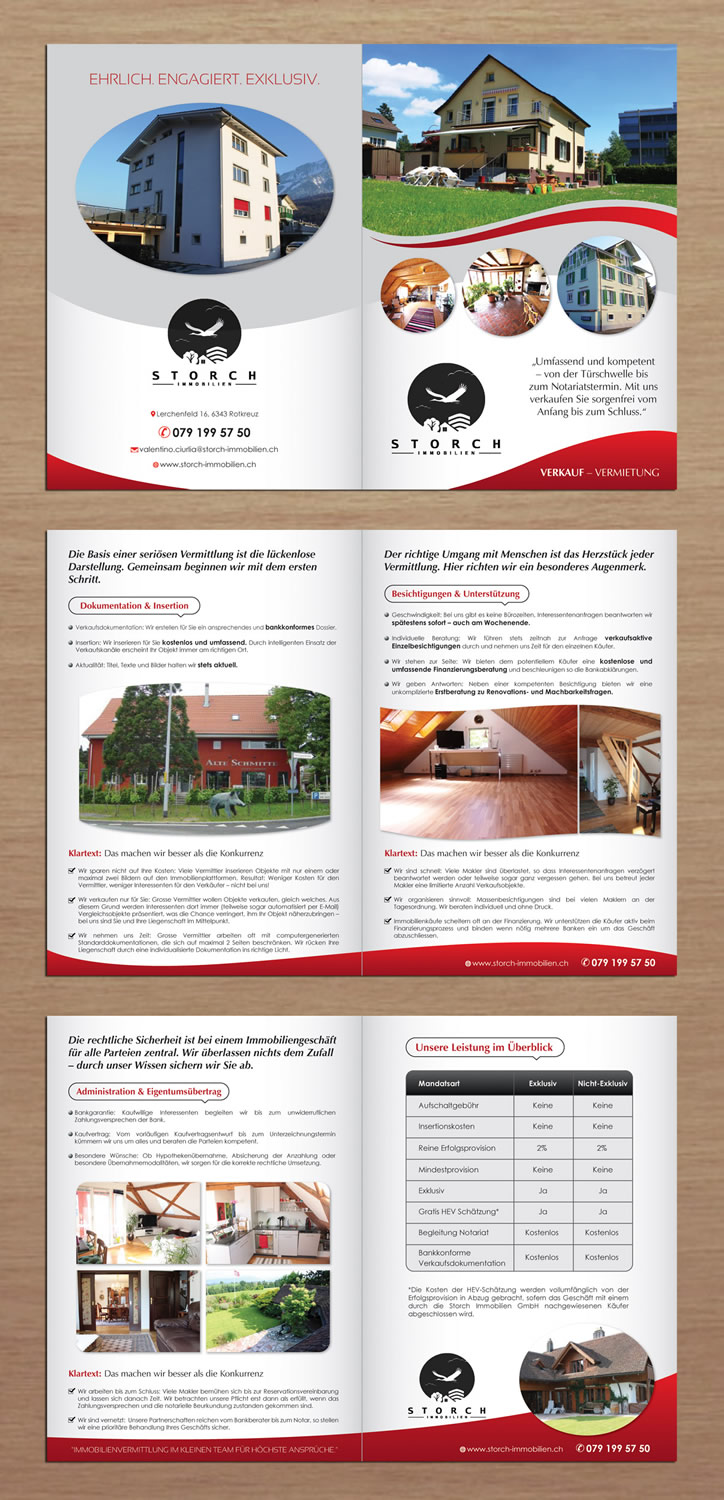 Brochure Design by Sbss for Storch Immobilien | Design #3447820