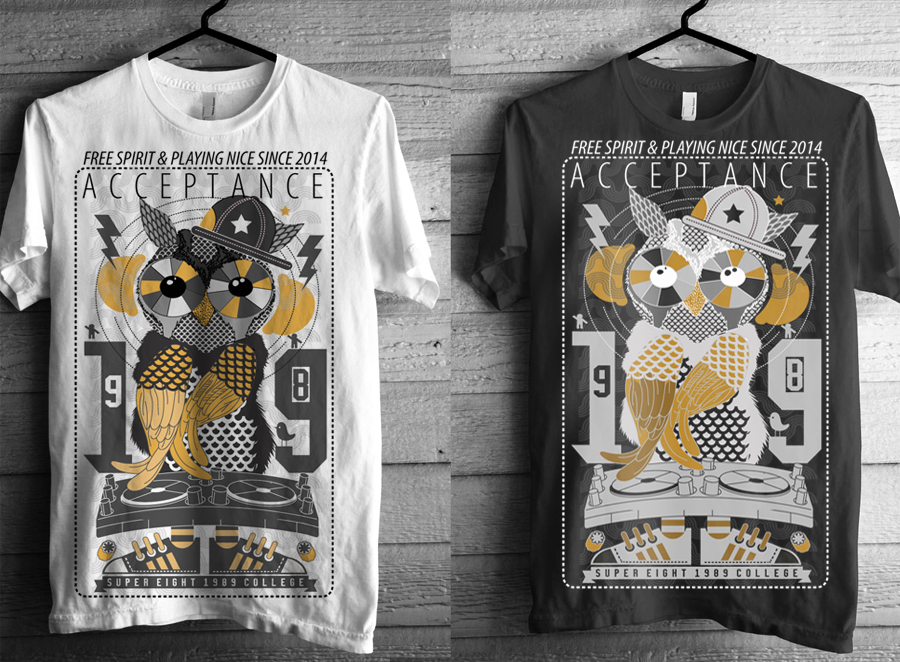 T-shirt Design by DUBIOSUL for Acceptance Clothing | Design #3217196