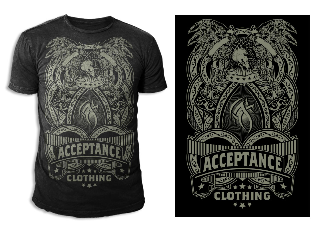 T-shirt Design by swo0osh for Acceptance Clothing | Design #3213358