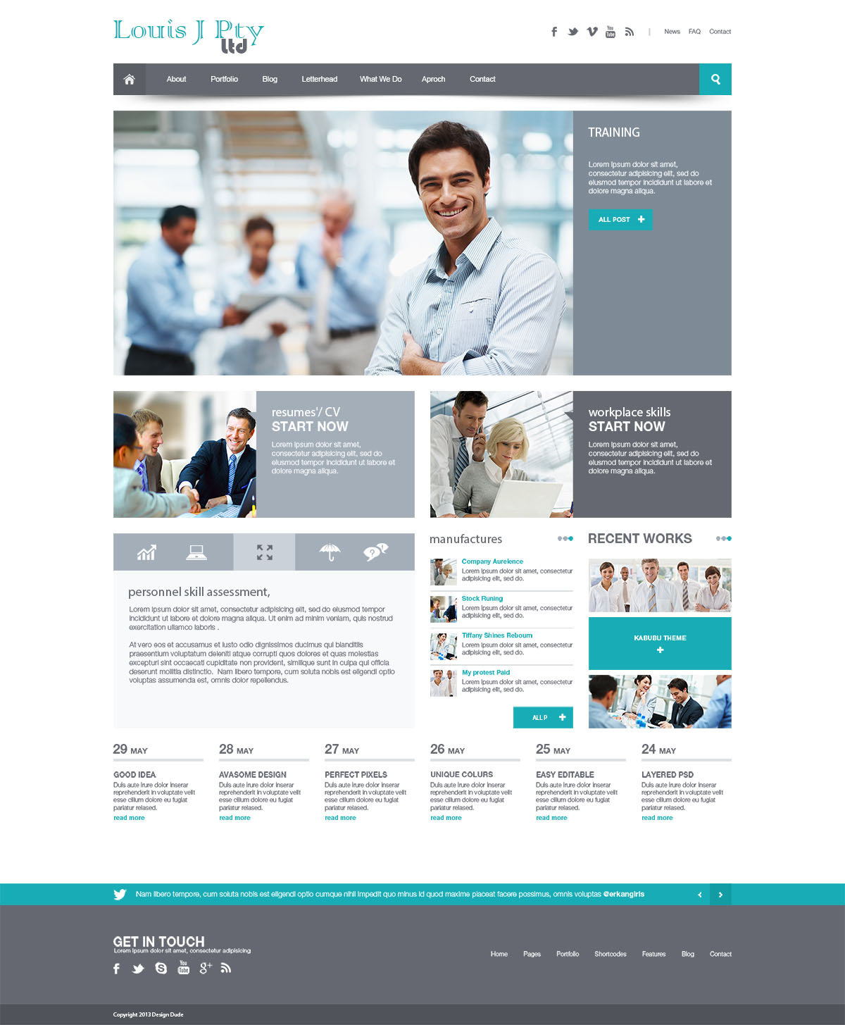 Web Design by Design Dude for Louis J Pty Ltd | Design #3266692