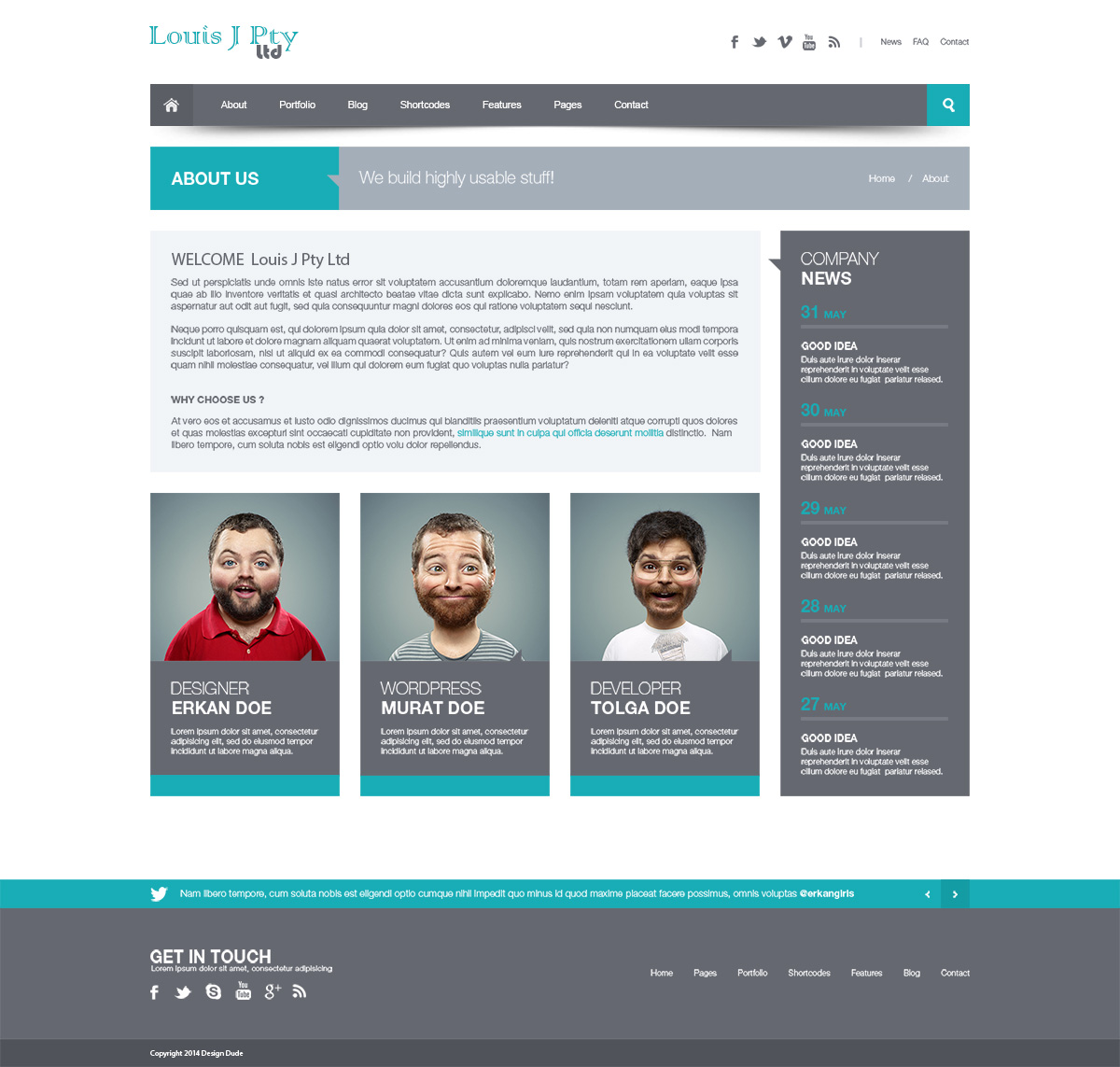 Diseño Web por Design Dude para Louis J Pty Ltd | Diseño #3266696