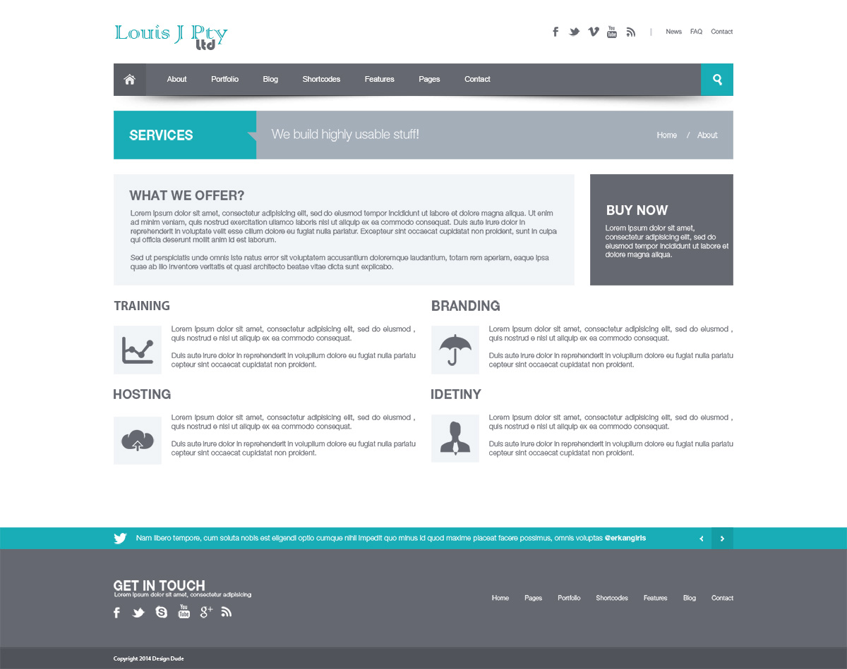 Web Design by Design Dude for Louis J Pty Ltd | Design #3266698