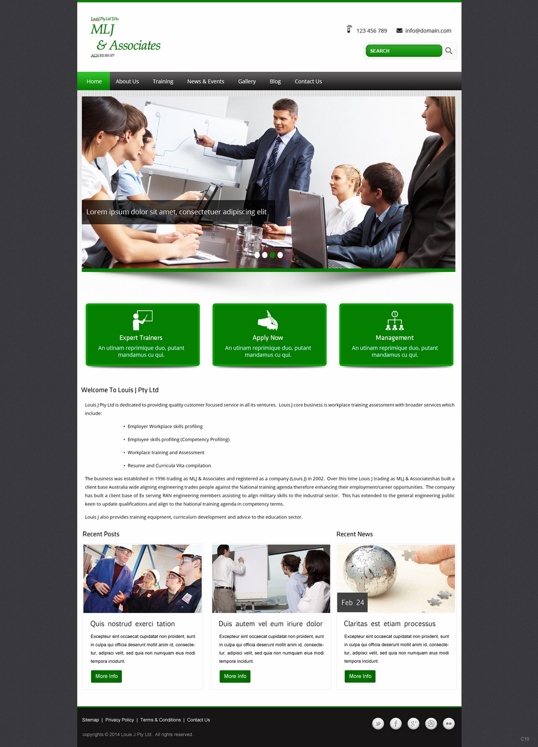 Web Design by pb for Louis J Pty Ltd | Design #3199555